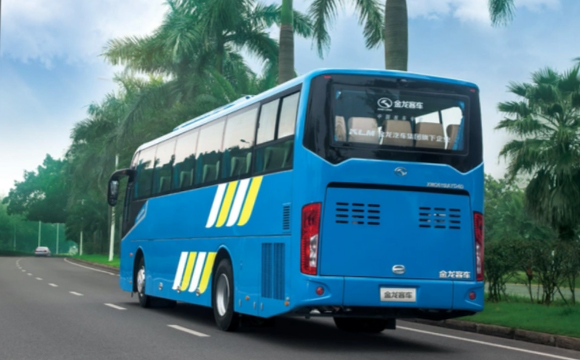 Spacious bus interior with seats